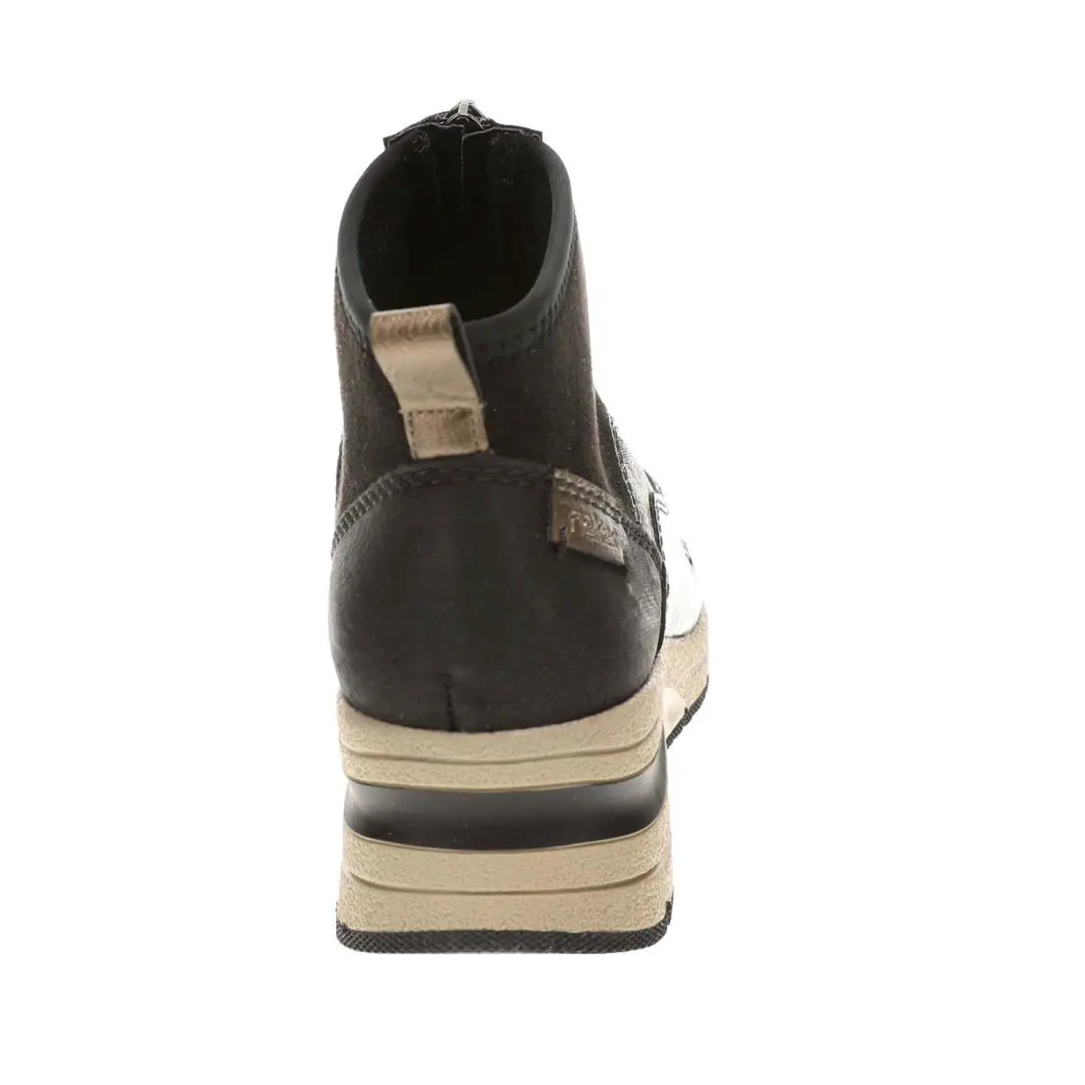 Rieker shoes - Black/Animal Print 3