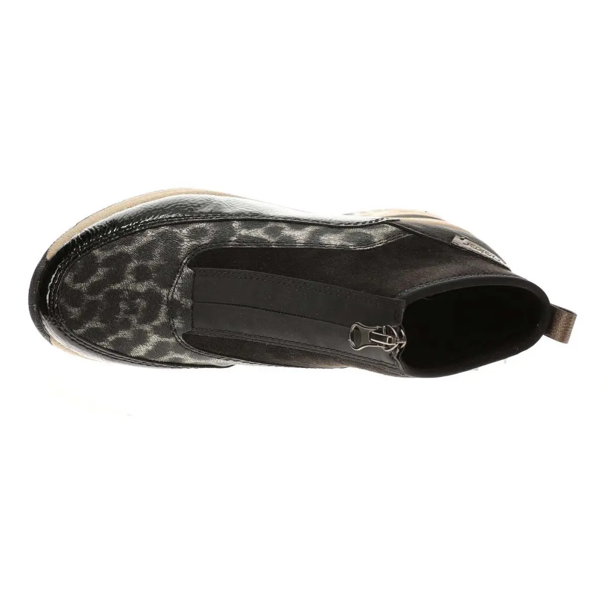 Rieker shoes - Black/Animal Print 4