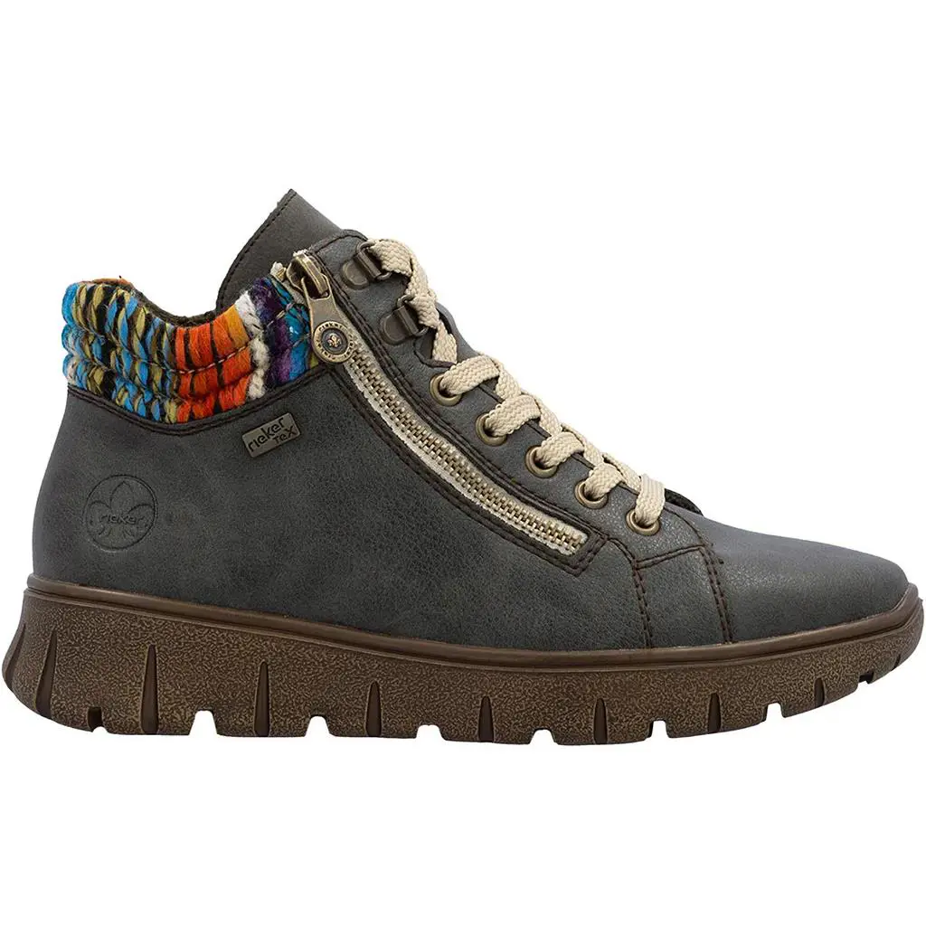 Rieker shoes - Basalt/Orange-Multi/Basalt 0