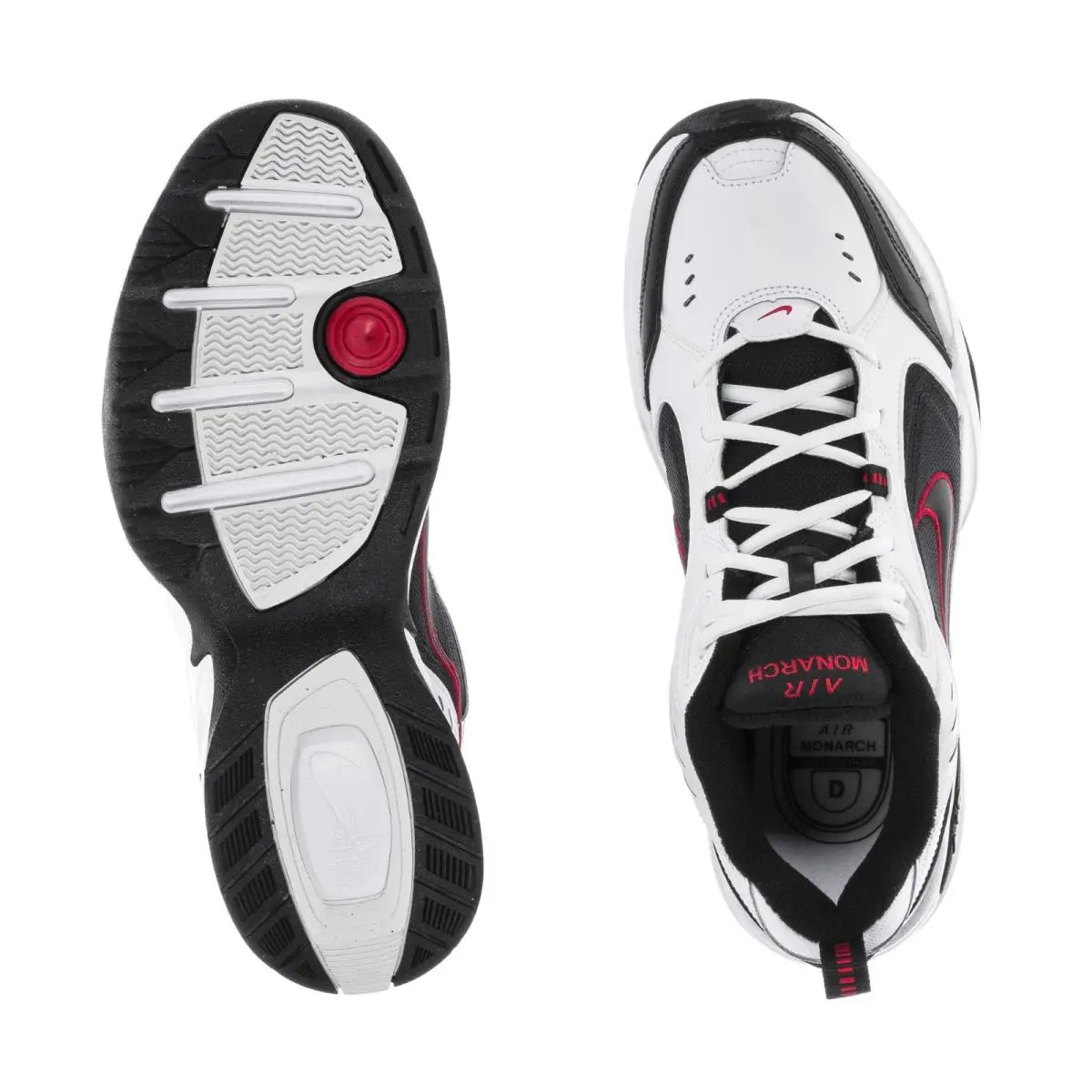 Nike shoes - Nike Air Monarch - Air Monarch - 416355-101 - White, Shoe: Black/Red/White 0