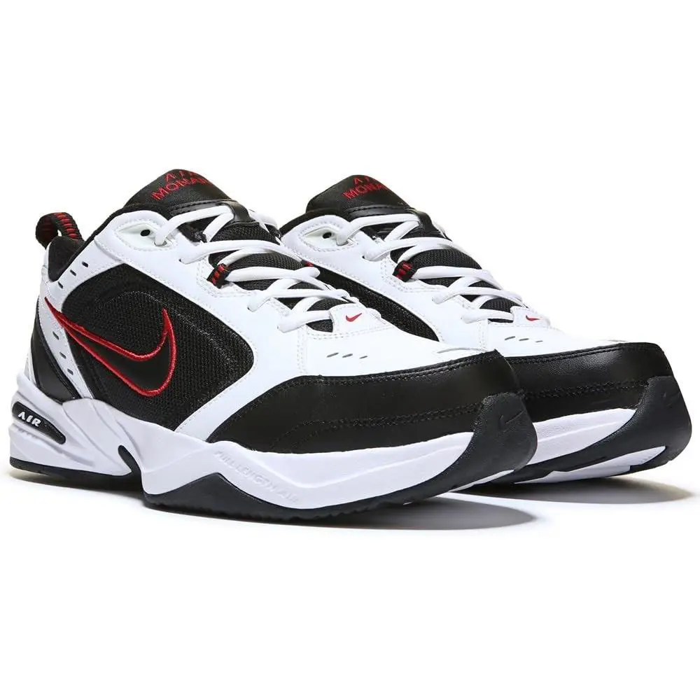 Nike shoes - Nike Air Monarch - Air Monarch - 416355-101 - White, Shoe: Black/Red/White 3