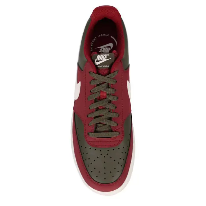 Nike shoes - Nike Air Court - Air Court - Court Vision - Black, Fashion: Burgundy/ White 4