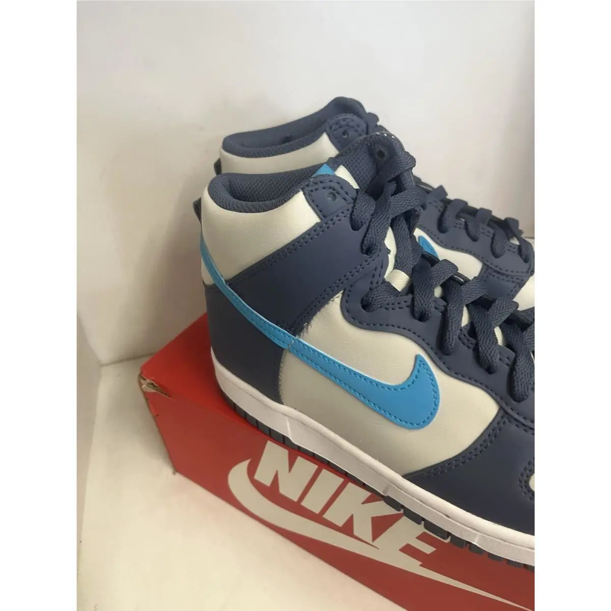 Nike shoes - Nike Dunk Hi - Dunk - DB2179 006 - LIGHT BONE /BLUE 2