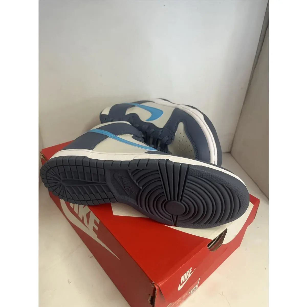 Nike shoes - Nike Dunk Hi - Dunk - DB2179 006 - LIGHT BONE /BLUE 6