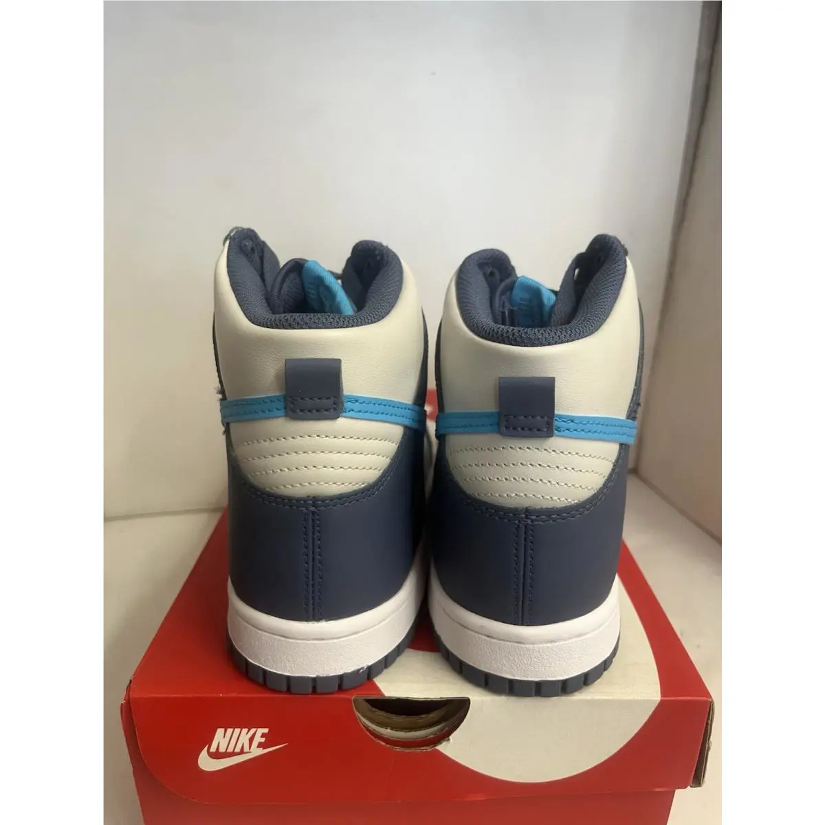 Nike shoes - Nike Dunk Hi - Dunk - DB2179 006 - LIGHT BONE /BLUE 4