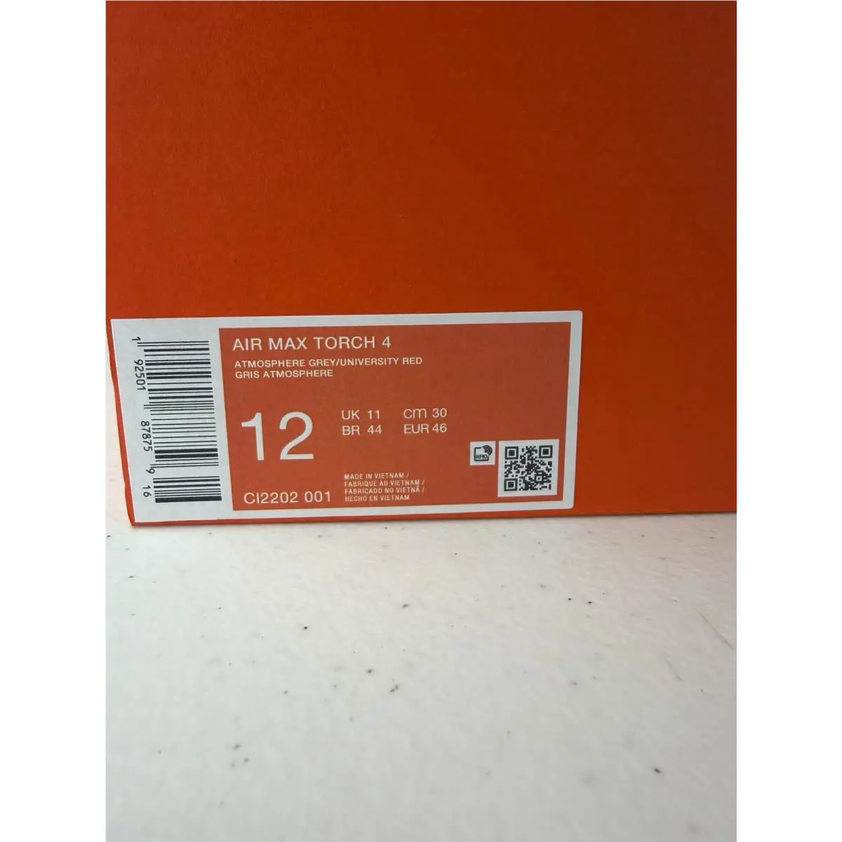 Nike shoes - Nike Air Max Torch 4 - CI2202-001 - Gray 8