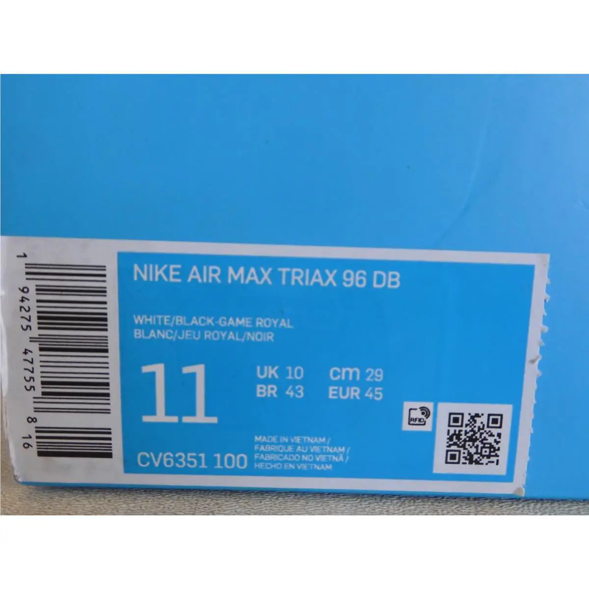 Nike shoes - Nike Air Max Triax - Air Max Triax - CV6351-100 - White 46