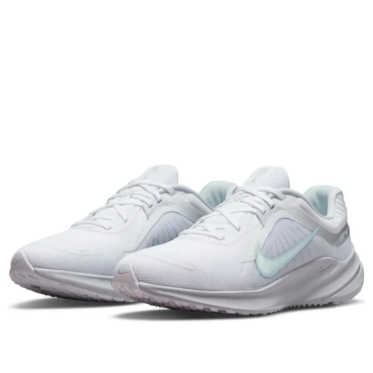 Women Nike Quest 5 Athletic Sneakers Shoes White/metallic Silver DD9291-100 - White/metallic Silver