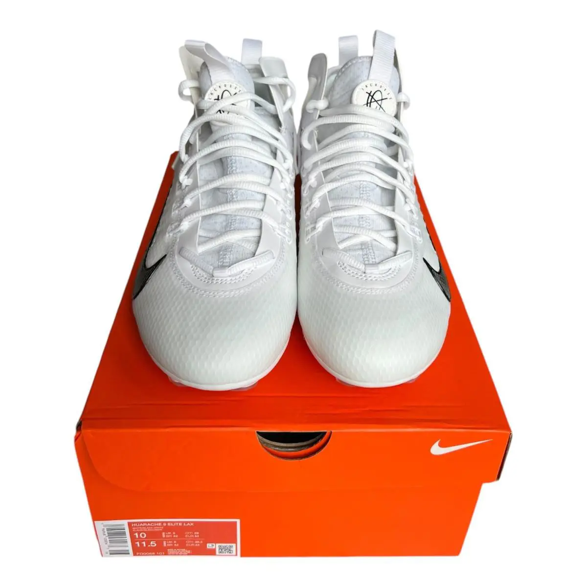 Nike shoes - Nike Huarache 9 Elite Mid LAX - White 1