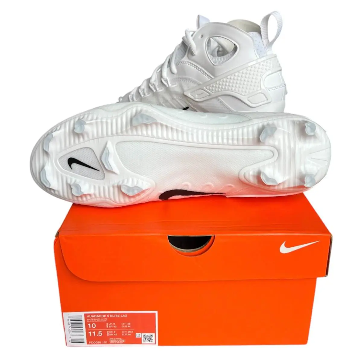 Nike shoes - Nike Huarache 9 Elite Mid LAX - White 3