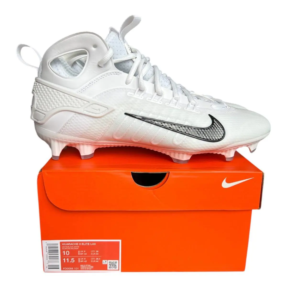 Nike shoes - Nike Huarache 9 Elite Mid LAX - White 9