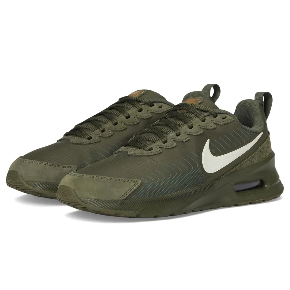 Man`s Sneakers Athletic Shoes Nike Air Max Nuaxis Premium - Cargo Khaki/Soft Pearl/Cargo Khaki