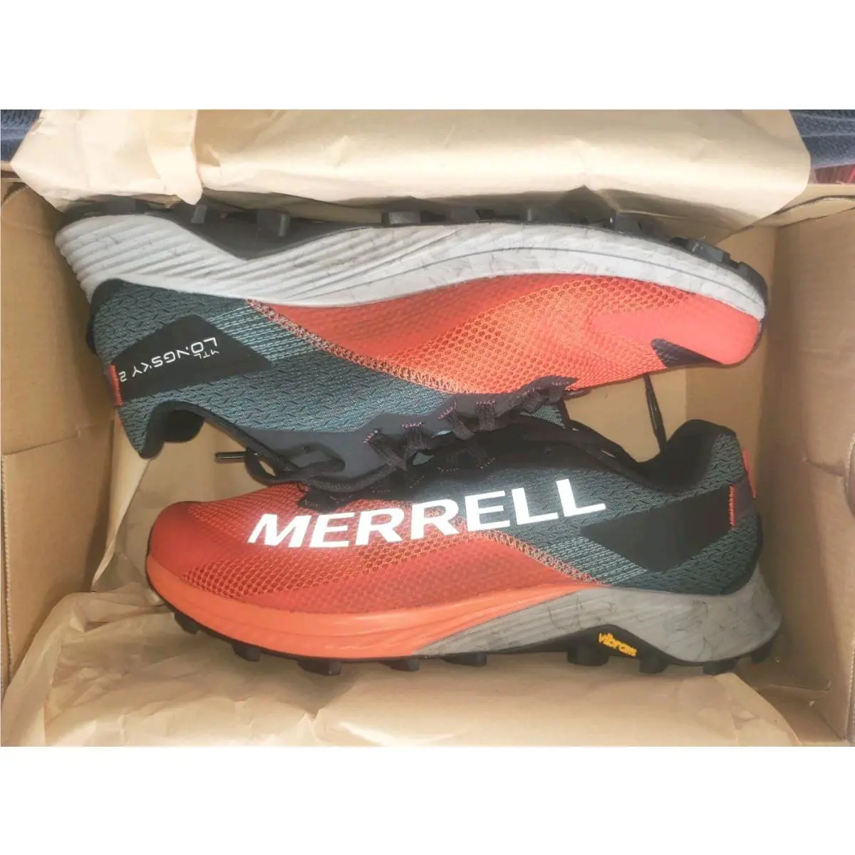 Merrell shoes - Merrell MTL Long Sky 2 - J067141 - TANGERINE 🍊 BLACK ⚫ GRAY 🔘 9