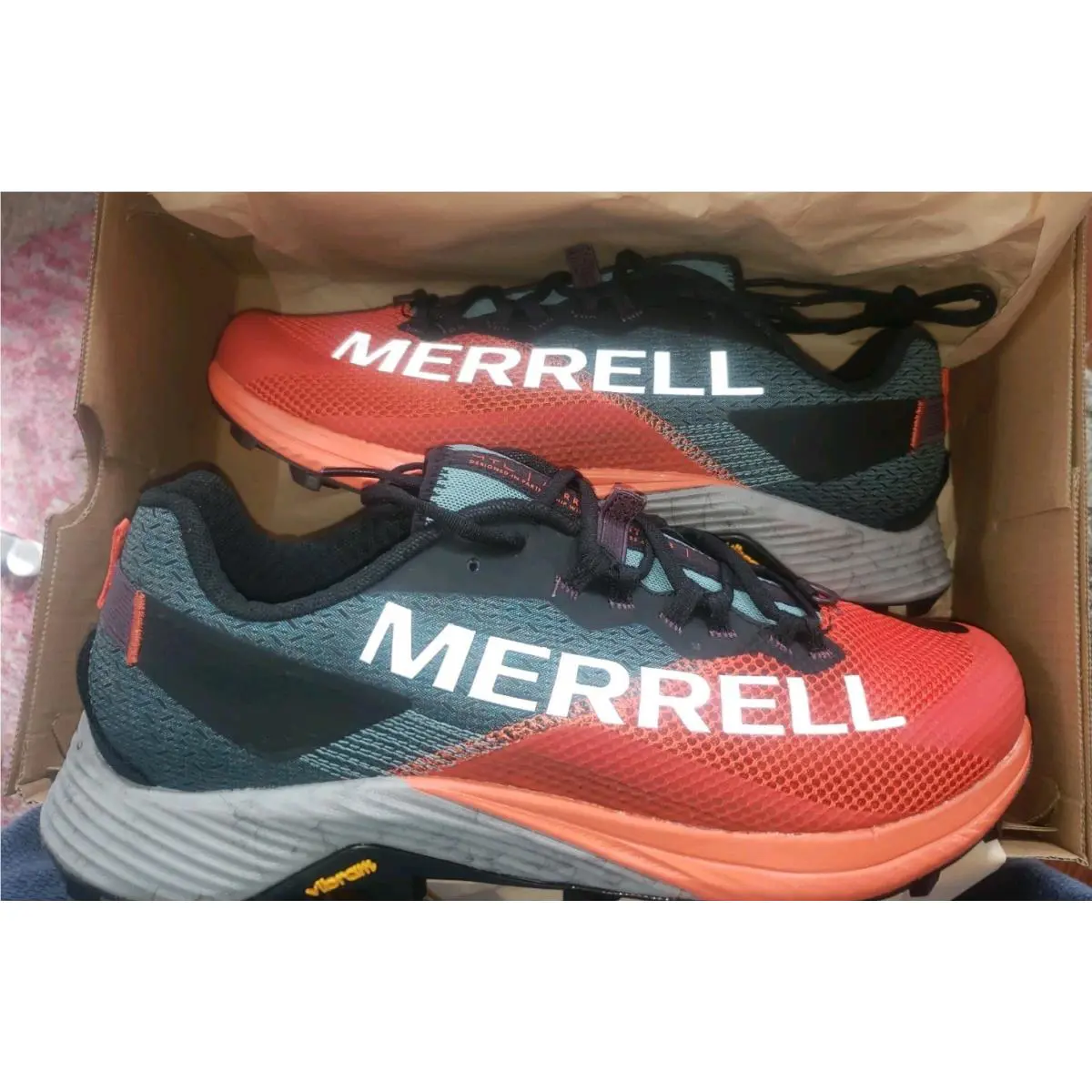 Merrell shoes - Merrell MTL Long Sky 2 - J067141 - TANGERINE 🍊 BLACK ⚫ GRAY 🔘 11
