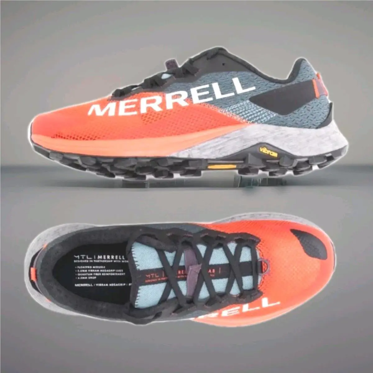 Merrell shoes - Merrell MTL Long Sky 2 - J067141 - TANGERINE 🍊 BLACK ⚫ GRAY 🔘 26