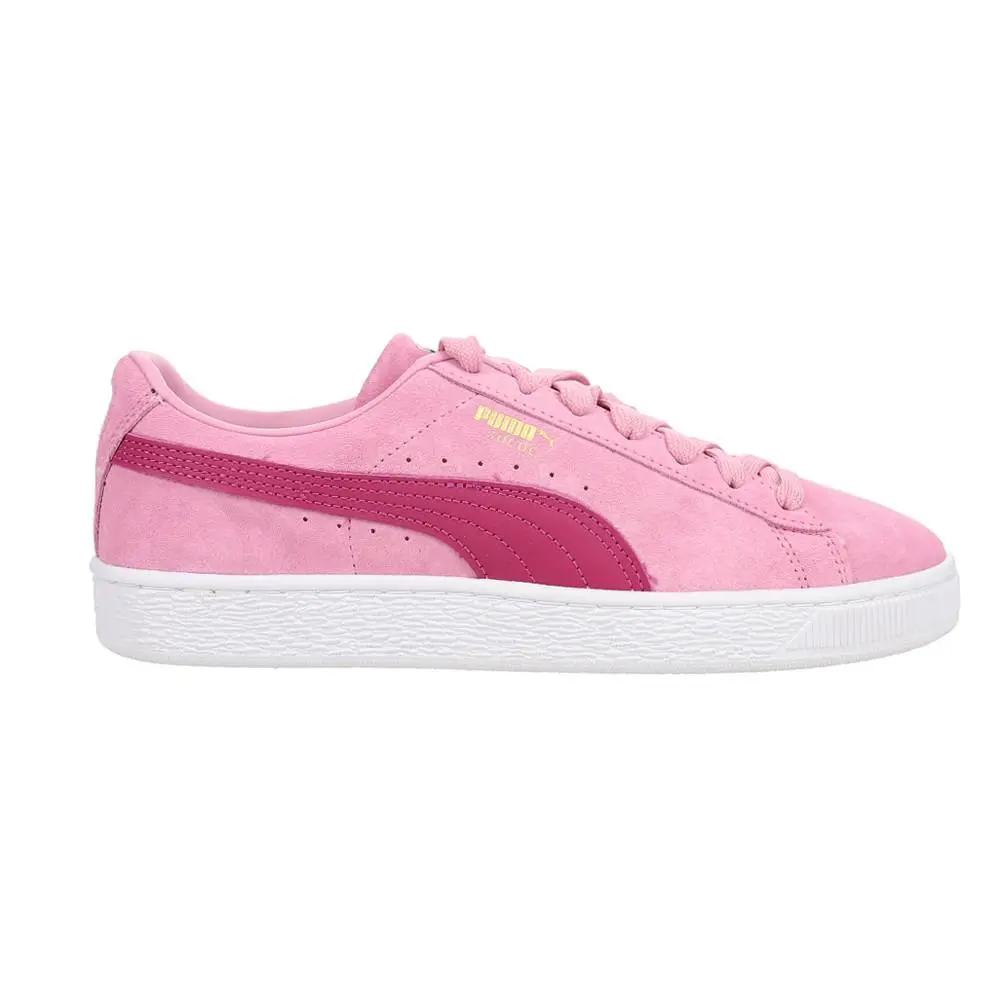 Suede Classic Lace Up Womens Pink Sneakers Casual Shoes 40077512 by Puma