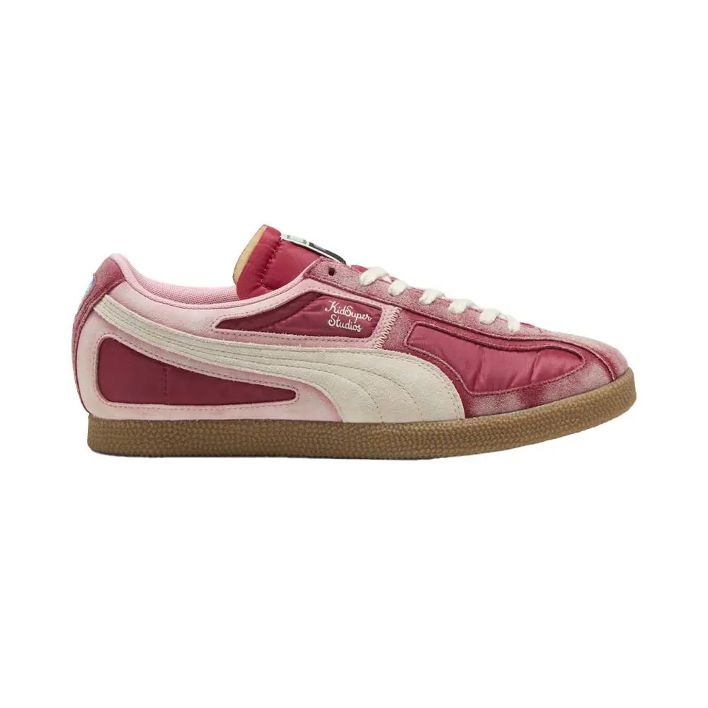 Puma X Kidsuper Brasil Panels Lace Up Unisex Red Sneakers Casual Shoes 4038470 - Red