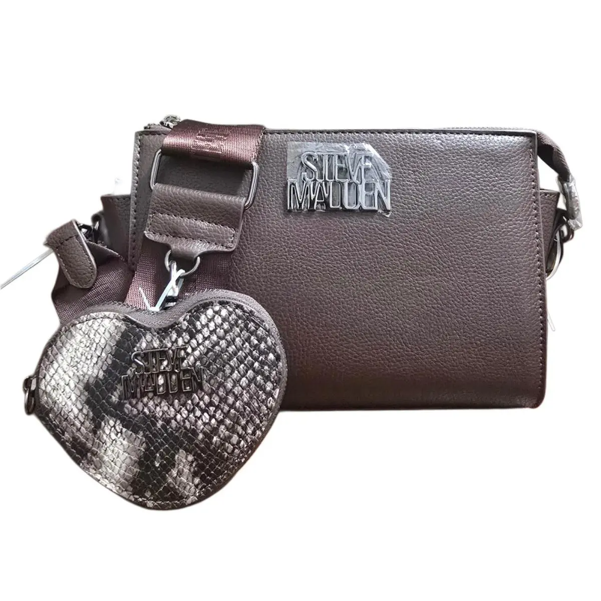 Blexi Web Heart Crossbody - Chocolate by Steve Madden