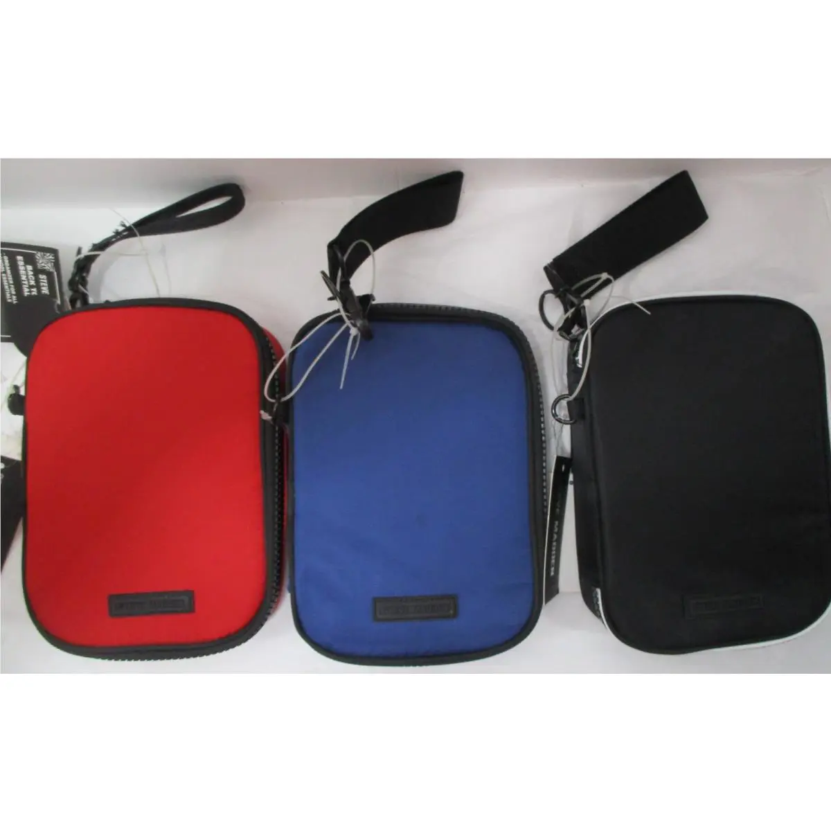 Wholesale Lot 6 Designer Steve Madden Wristlet Pouch Pencil Case Padded Zip
