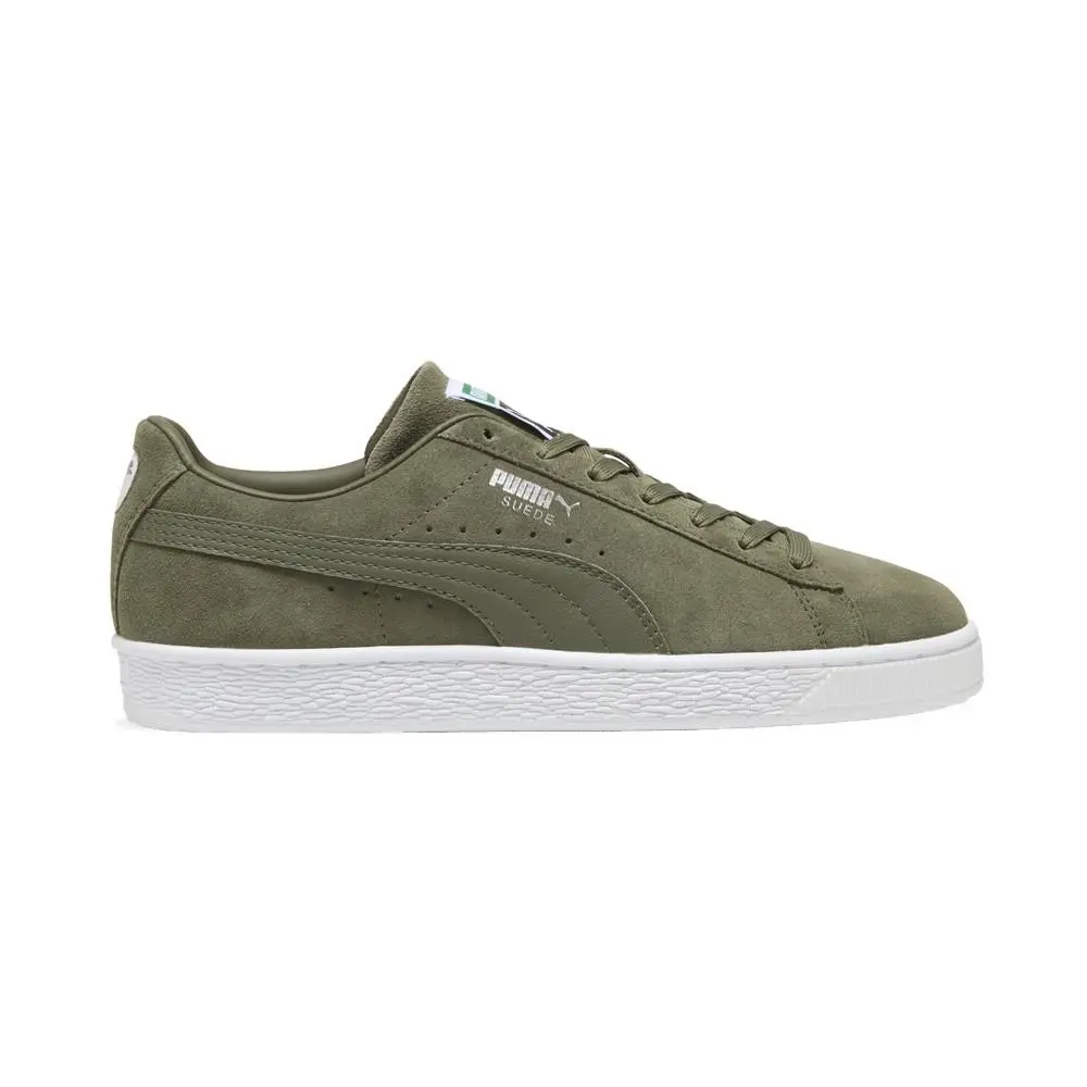 Puma Suede Classic Lace Up Mens Green Sneakers Casual Shoes 39978132 - Green