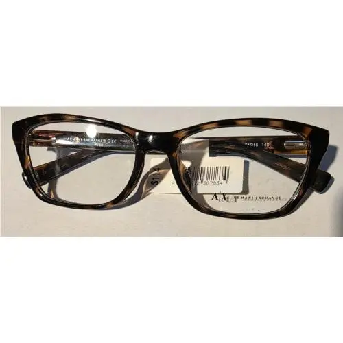 Armani Exchange AX3006F 8037 Tortoise Womens Rectangle Eyeglasses 54-16-140 B:37
