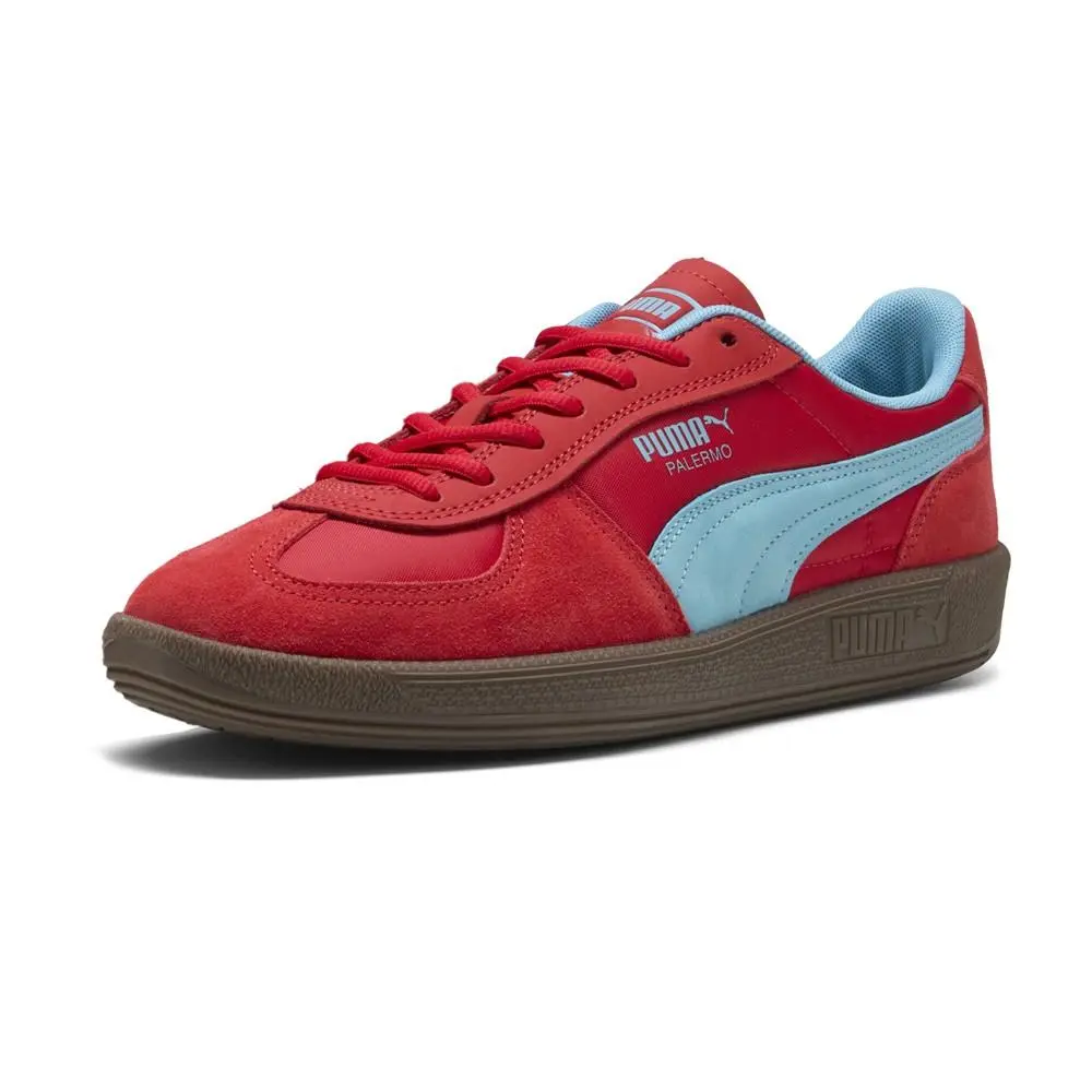 Puma shoes - PUMA Palermo Pop Lace Up - 40325701 - Red 0