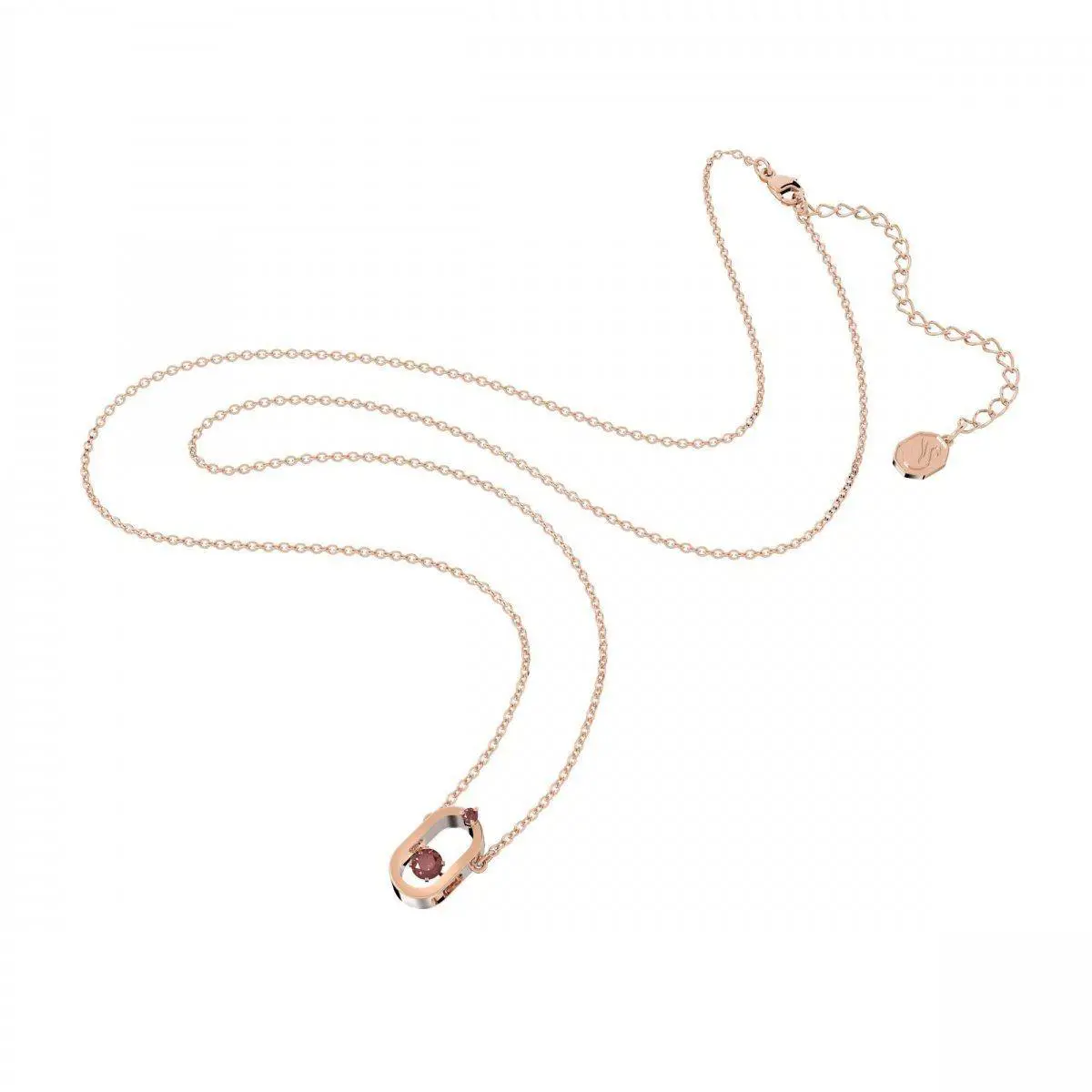 Swarovski North Pendant Red Rose Gold-tone Finish