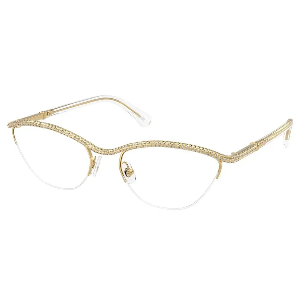Swarovski SK 1026 4004 Gold Metal Oval Eyeglasses 56mm