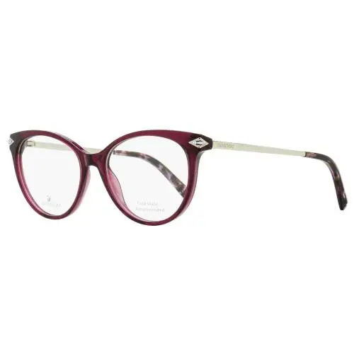 Swarovski Arching Oval Eyeglasses SK5312 069 Shiny Bordeaux 51mm