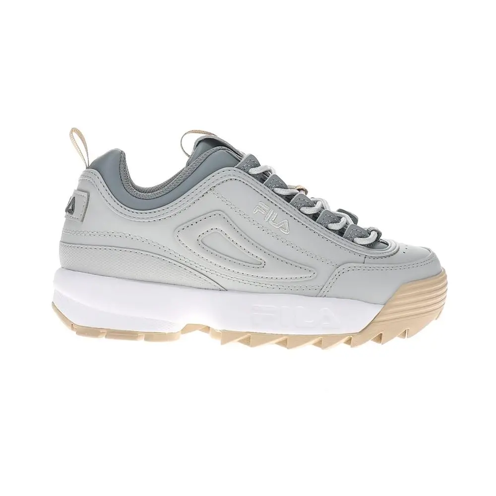 Fila Disruptor Ii Perforated Lace Up Womens Grey Sneakers Casual Shoes 5FM00002 - Grey