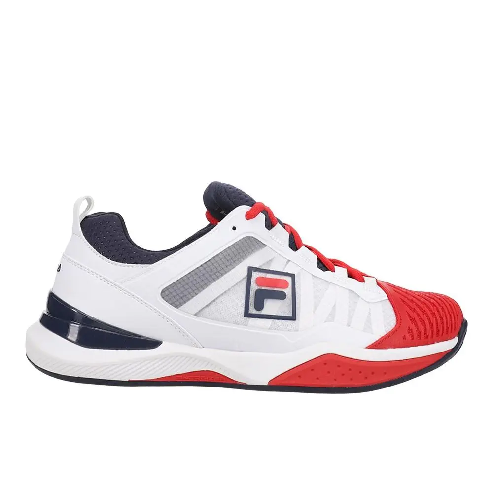 Fila Speedserve Energized Tennis Mens Red White Sneakers Athletic Shoes 1TM017