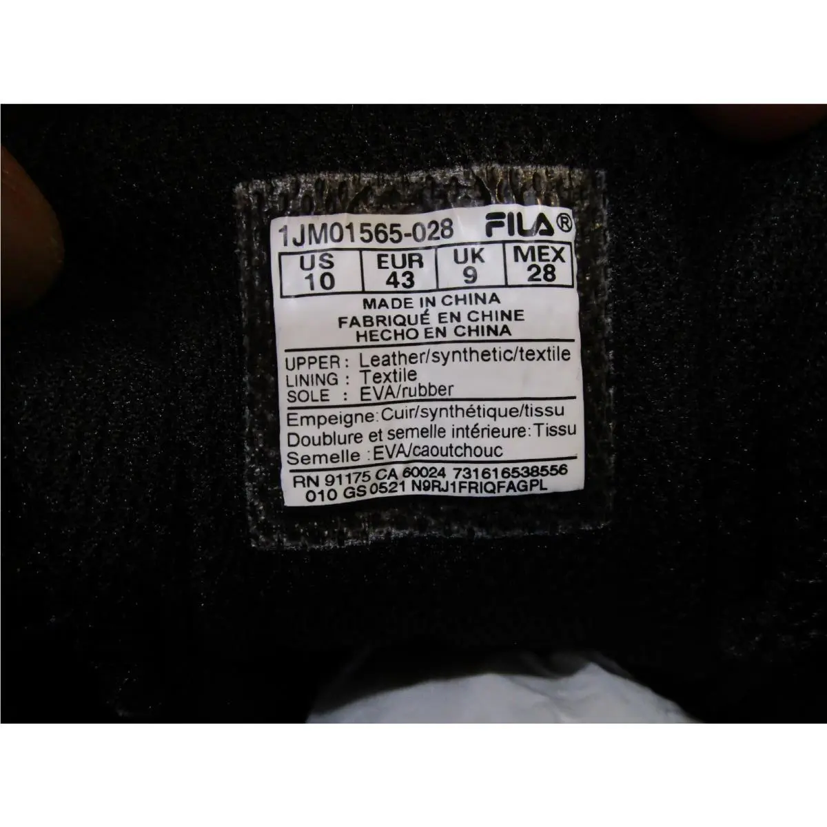 Fila shoes - Fila Oakmont TR - Oakmont - 1JM01565-028 - Black/ Multicolor 4