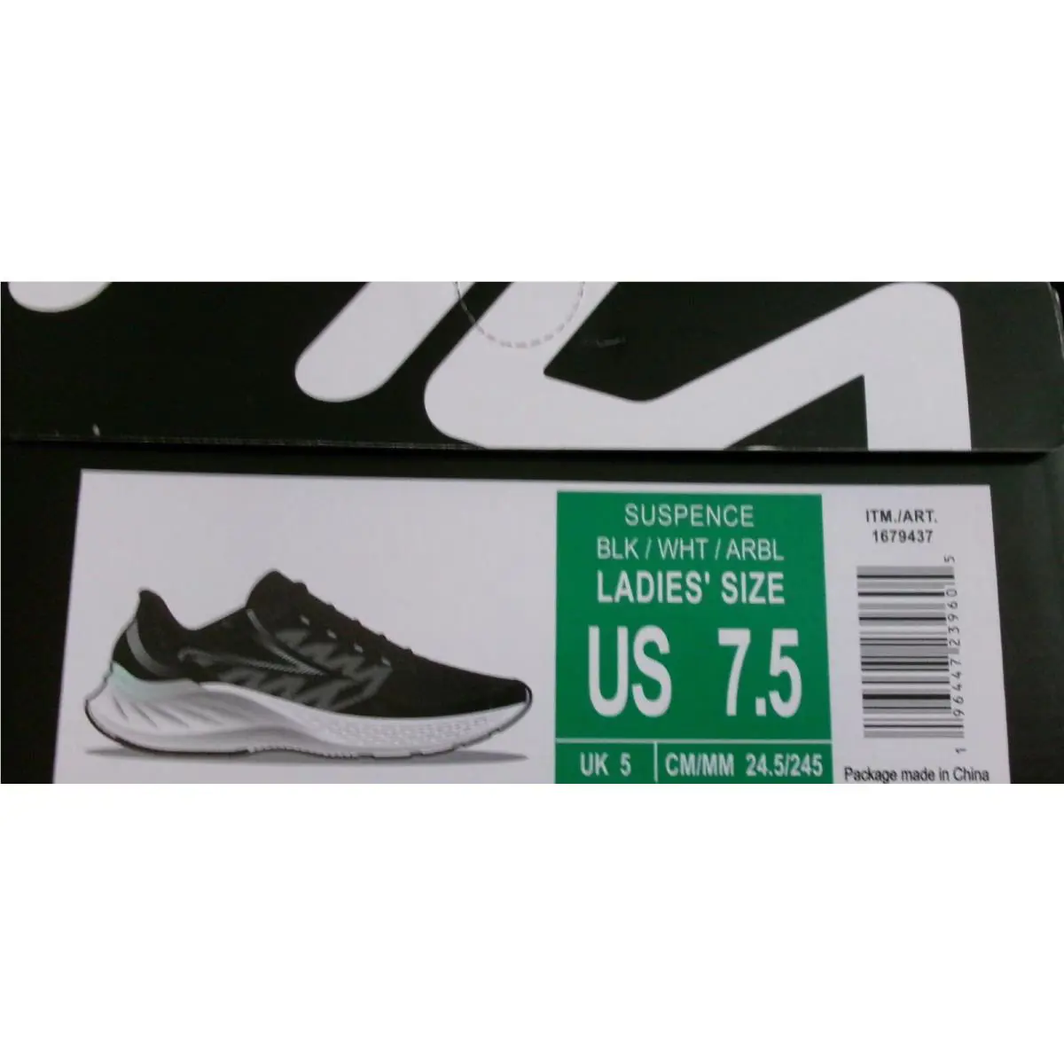 Fila shoes - Black (UPC: 196447239605) 3