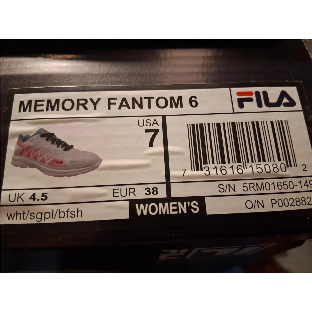 Fila shoes - FILA Memory Fantom 6 - Memory Fantom - White and Pink 0