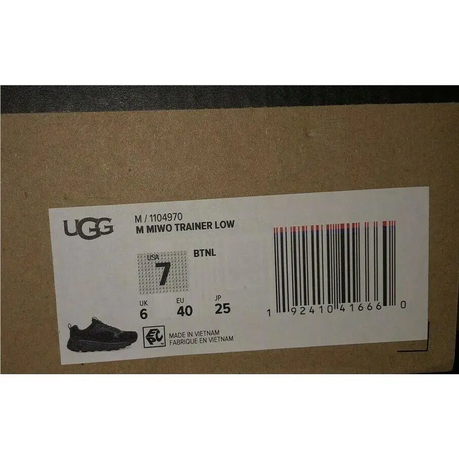 UGG shoes - UGG Miwo Trainer Low - Miwo Trainer Low - Black (UPC: 192410416660) 3