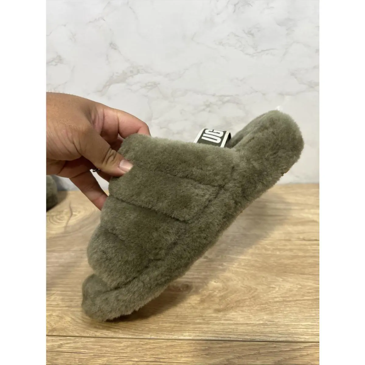 UGG shoes - Fluff - Fluff - Brunt Olive 10