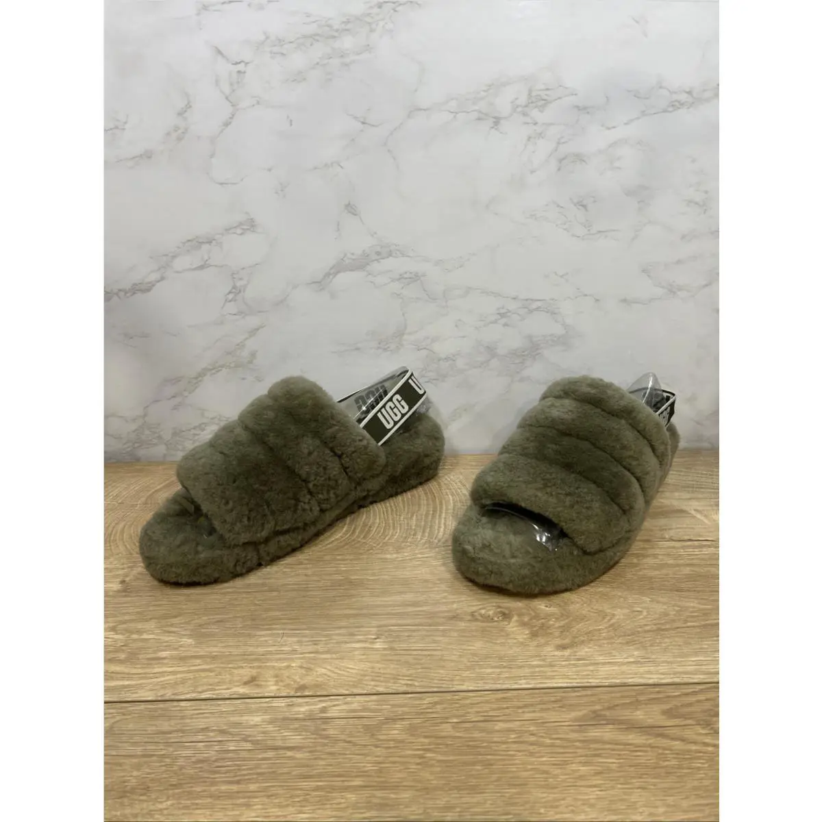 UGG shoes - Fluff - Fluff - Brunt Olive 13
