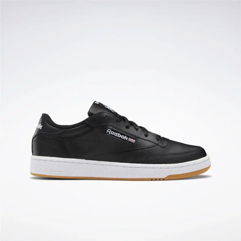 Reebok shoes - Club C 85 - Club - AR0458-Bla-4 US - Black/White Gum 5