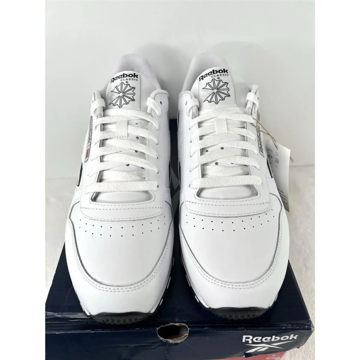 Reebok shoes - Reebok Classic Leather Clip - Classic Leather Clip - 100202357 - White, Black, Grey 6