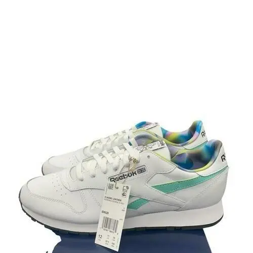 Reebok Classic Leather Running Sneaker ID9520 White/classic Teal/lilac Size 11.5