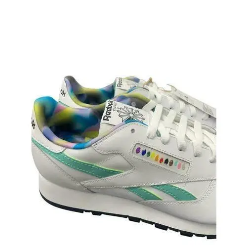 Reebok shoes - Classic Leather - Classic Leather - ID9520 - White/Semi Classic Teal/Lilac Glow (UPC: 195749662517) 5