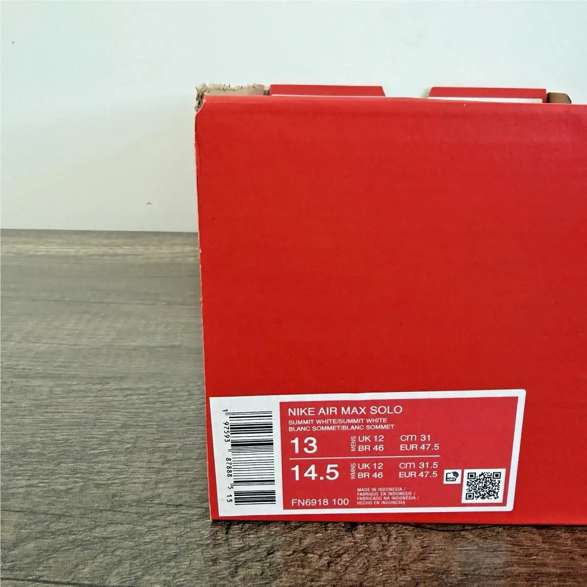 Nike shoes - Nike Air Max Solo - Air Max Solo - FN6918-100 - White, Manufacturer: Summit White/Light Bone/Phantom/Summit White 7
