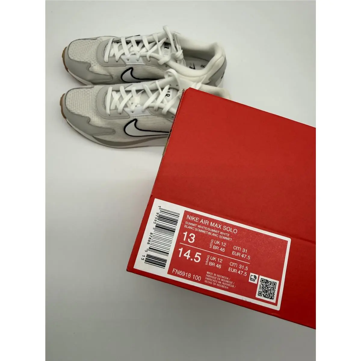 Nike shoes - Nike Air Max Solo - Air Max Solo - FN6918 100 - White (UPC: 0197593878885) 8