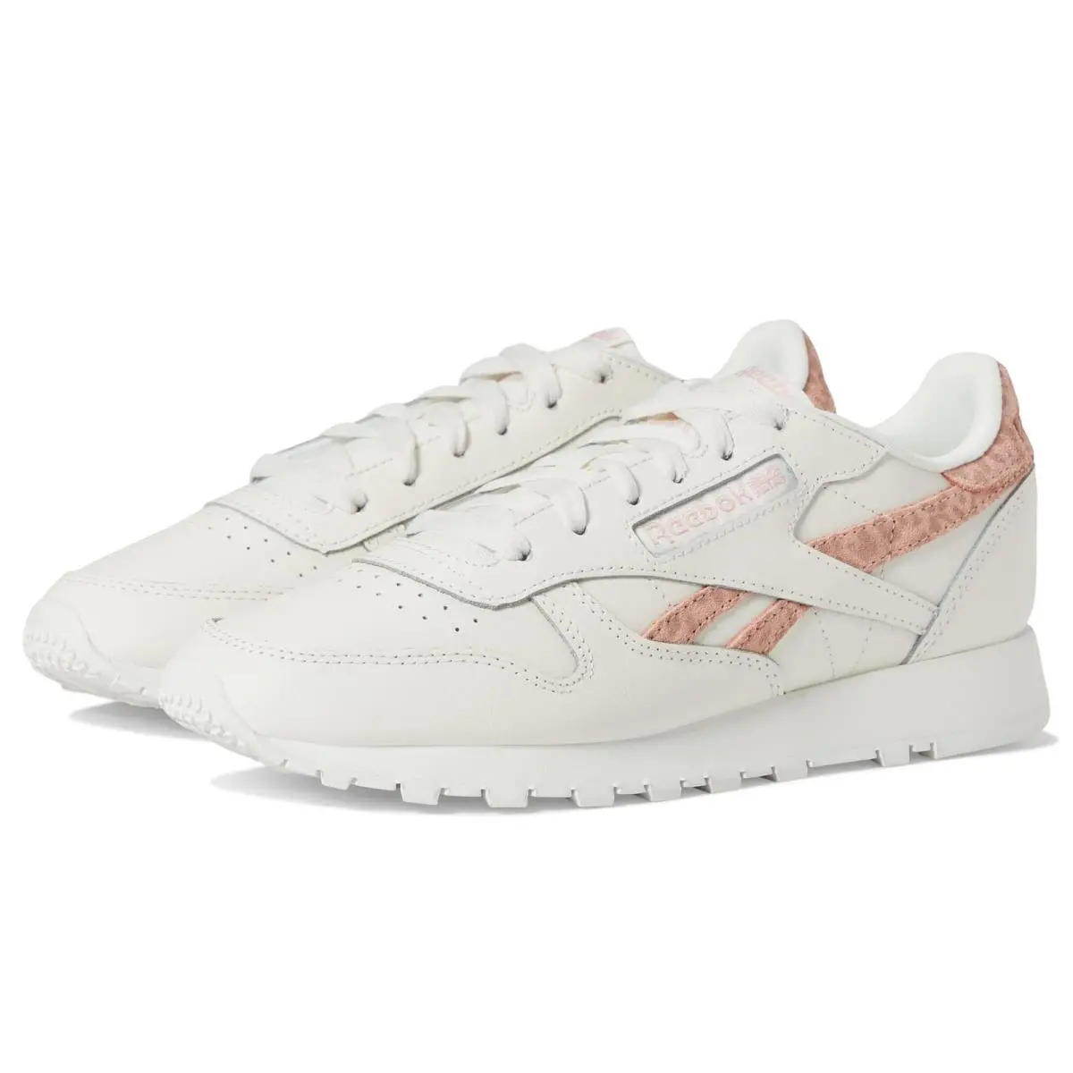 Reebok Women Classic Leather Sneaker GY7174 Chalk/aura Orange Size 10.5