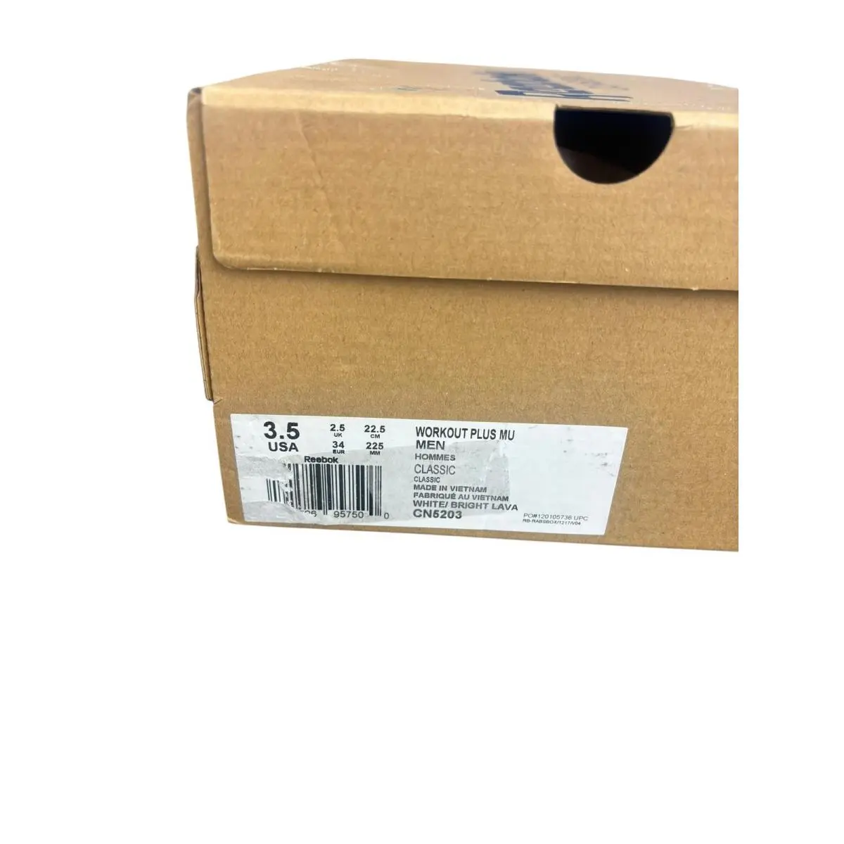 Reebok shoes - Workout Plus MU - Workout Plus - CN5203-Whi-35 US - Fcu-white/Bright Lava (UPC: 191526957500) 7