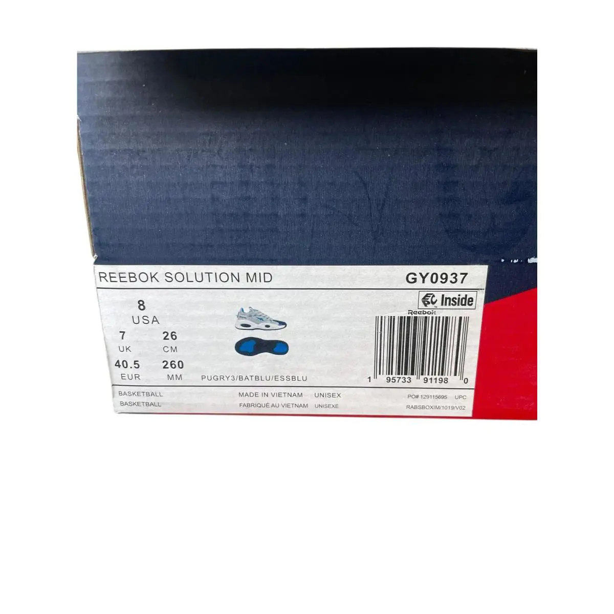 Reebok shoes - Reebok Solution Mid - Solution Mid - LUX29 - Blue (UPC: 195733911980) 9