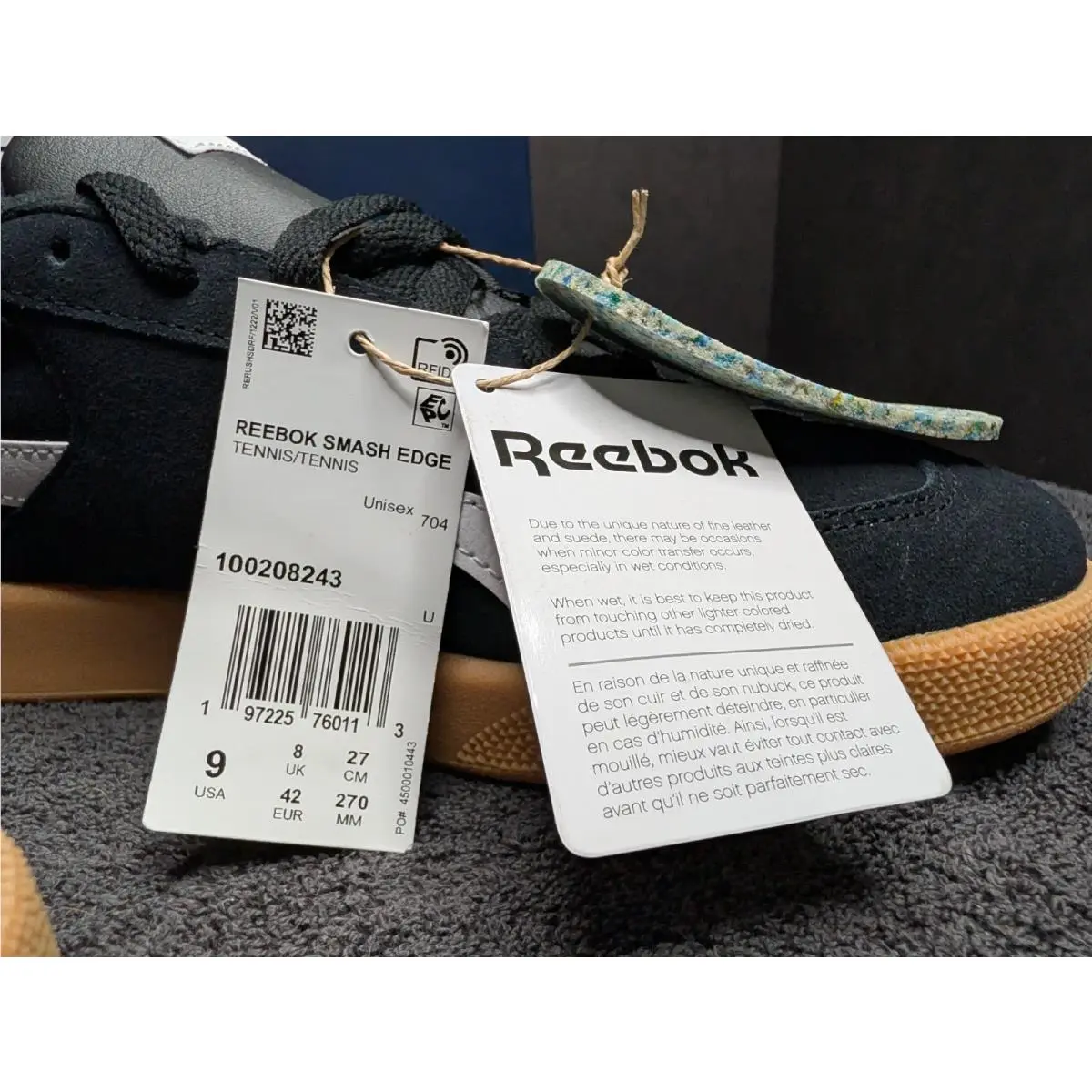 Reebok shoes - Smash Edge - Smash Edge - 100208243 - Black (UPC: 197225760113) 6