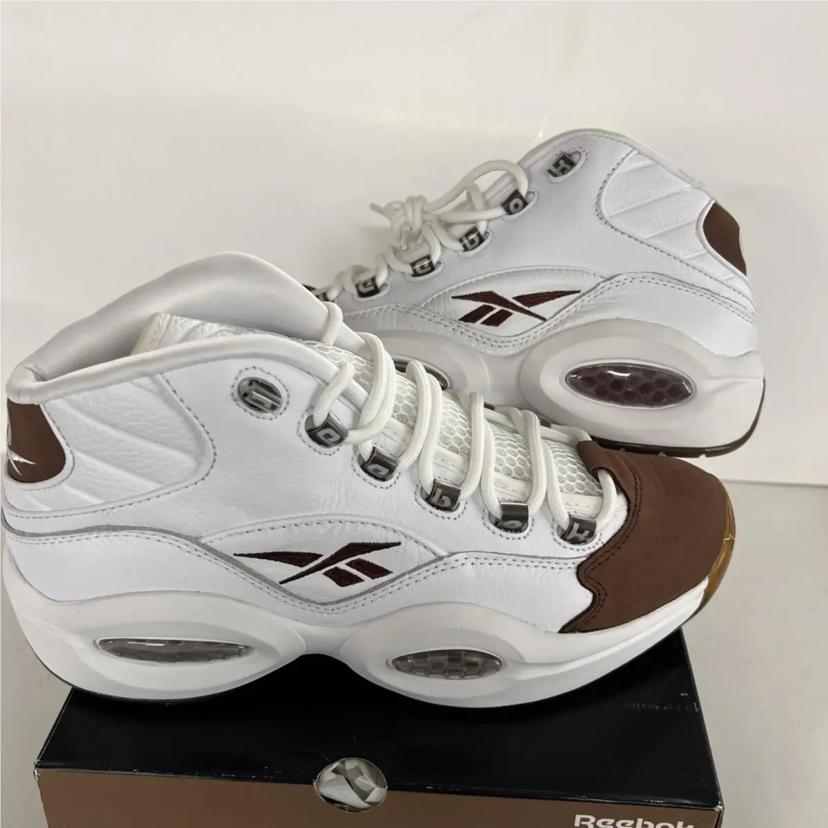 Reebok Question Mid Mocha Toe Brown GX0241 Allen Iverson Size 9