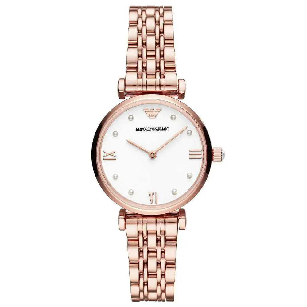 Emporio Armani AR11267 Women`s Two-hand Rose Gold Stainless Steel Watch
