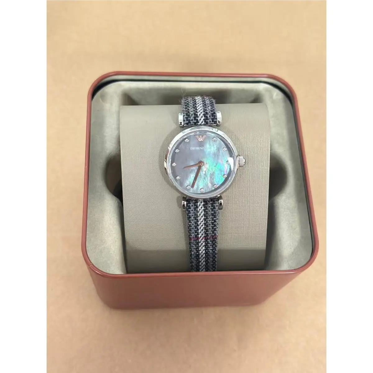 Emporio Armani Gianni T-bar AR11343 Ladies Watch with Gray Dial